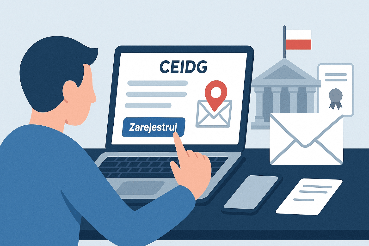 Rejestracja jednoosobowej działalności gospodarczej z adresem wirtualnym